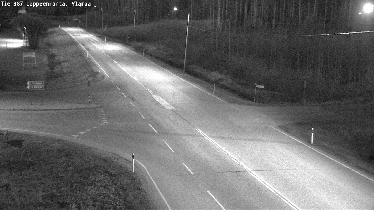 Weather Camera Image Väg 387 Villmarstrand, Ylämaa, Lappeenranta, Etelä-Karjala