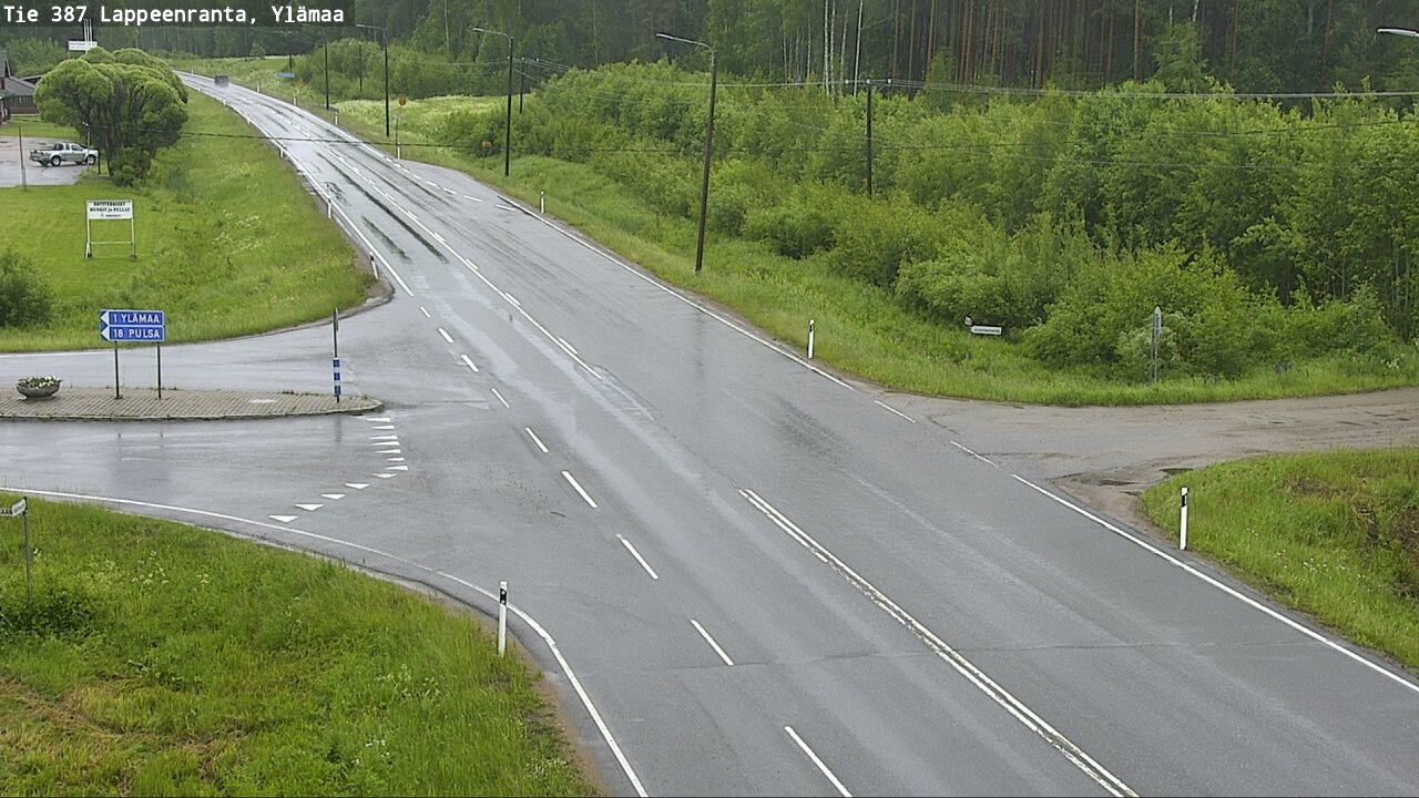 Weather Camera Image Väg 387 Villmarstrand, Ylämaa, Lappeenranta, Etelä-Karjala