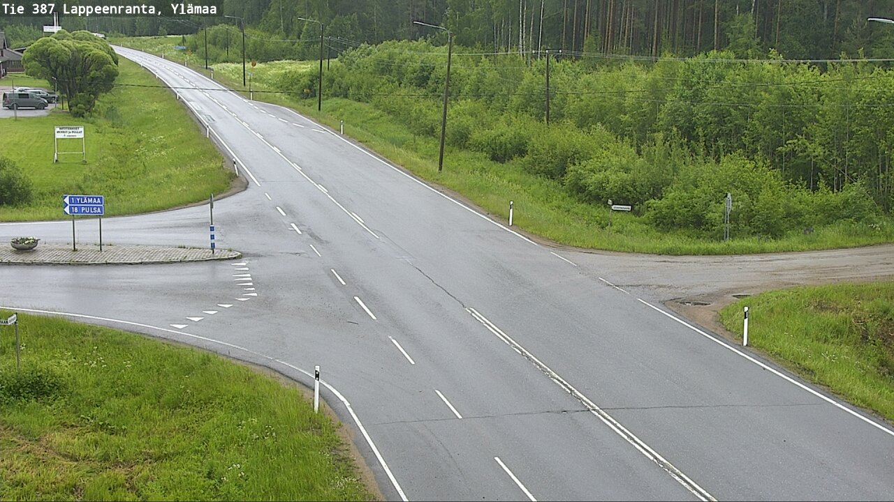 Weather Camera Image Väg 387 Villmarstrand, Ylämaa, Lappeenranta, Etelä-Karjala