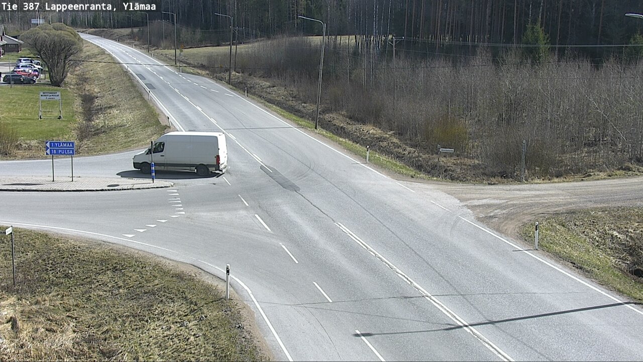 Weather Camera Image Väg 387 Villmarstrand, Ylämaa, Lappeenranta, Etelä-Karjala