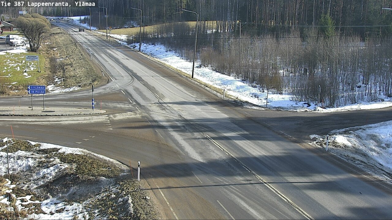 Weather Camera Image Road 387 Lappeenranta, Ylämaa, Lappeenranta, Etelä-Karjala