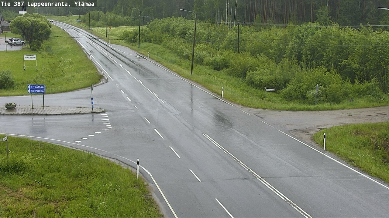 Weather Camera Image Väg 387 Villmarstrand, Ylämaa, Lappeenranta, Etelä-Karjala