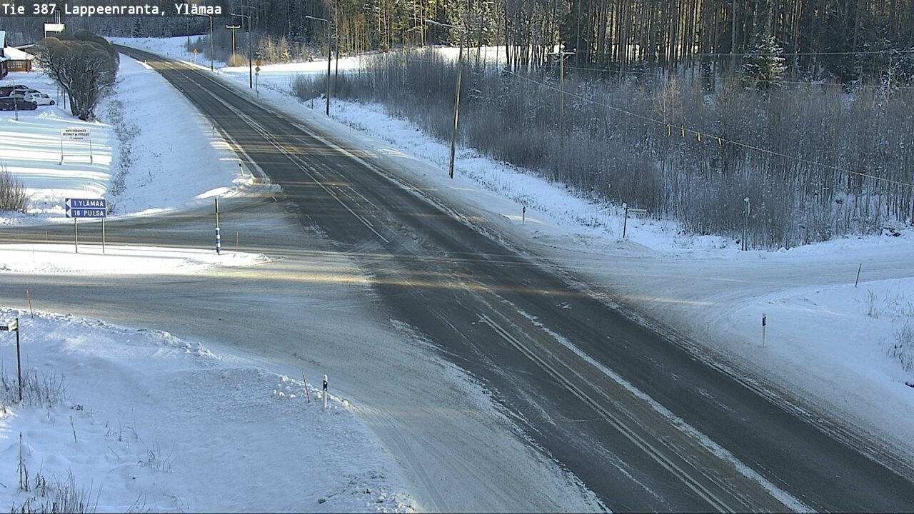 Weather Camera Image Road 387 Lappeenranta, Ylämaa, Lappeenranta, Etelä-Karjala