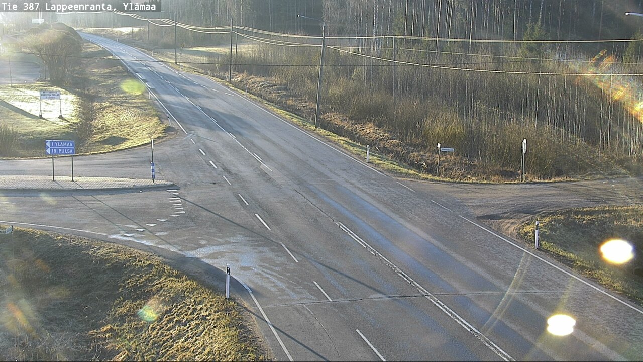 Weather Camera Image Väg 387 Villmarstrand, Ylämaa, Lappeenranta, Etelä-Karjala