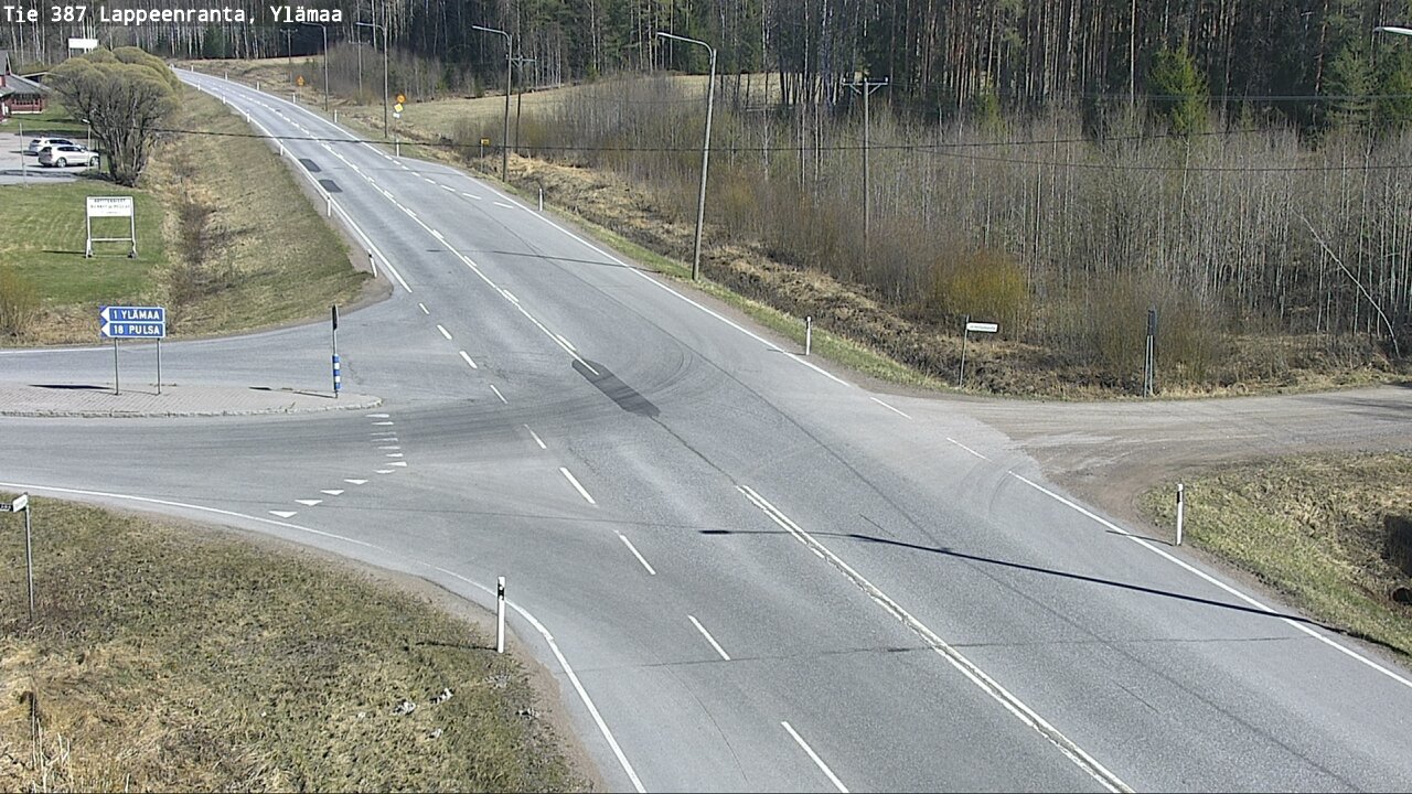 Weather Camera Image Väg 387 Villmarstrand, Ylämaa, Lappeenranta, Etelä-Karjala