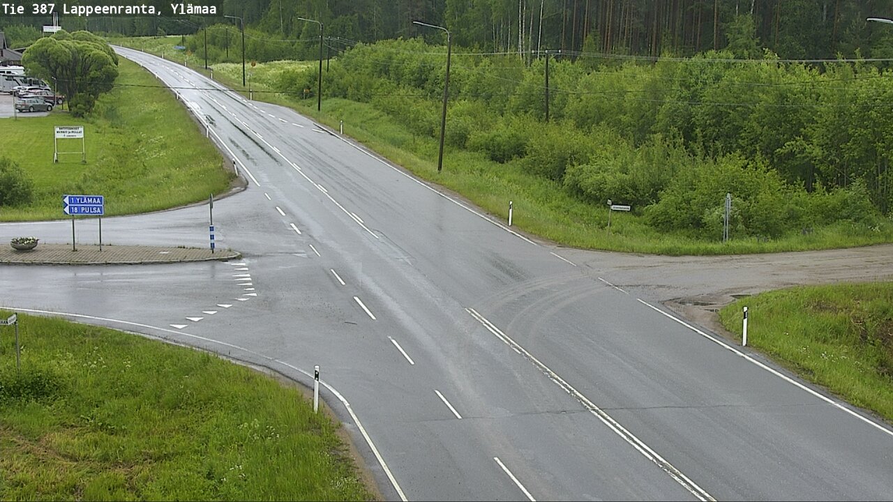 Weather Camera Image Väg 387 Villmarstrand, Ylämaa, Lappeenranta, Etelä-Karjala