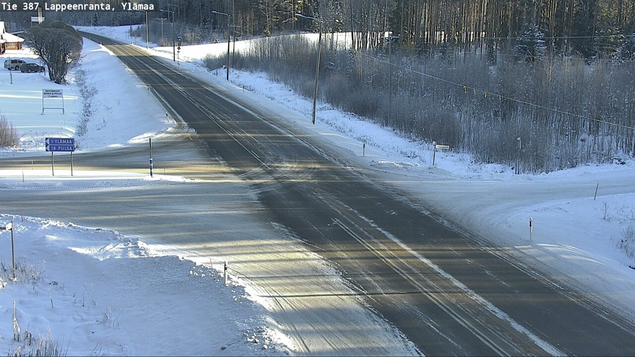 Weather Camera Image Road 387 Lappeenranta, Ylämaa, Lappeenranta, Etelä-Karjala