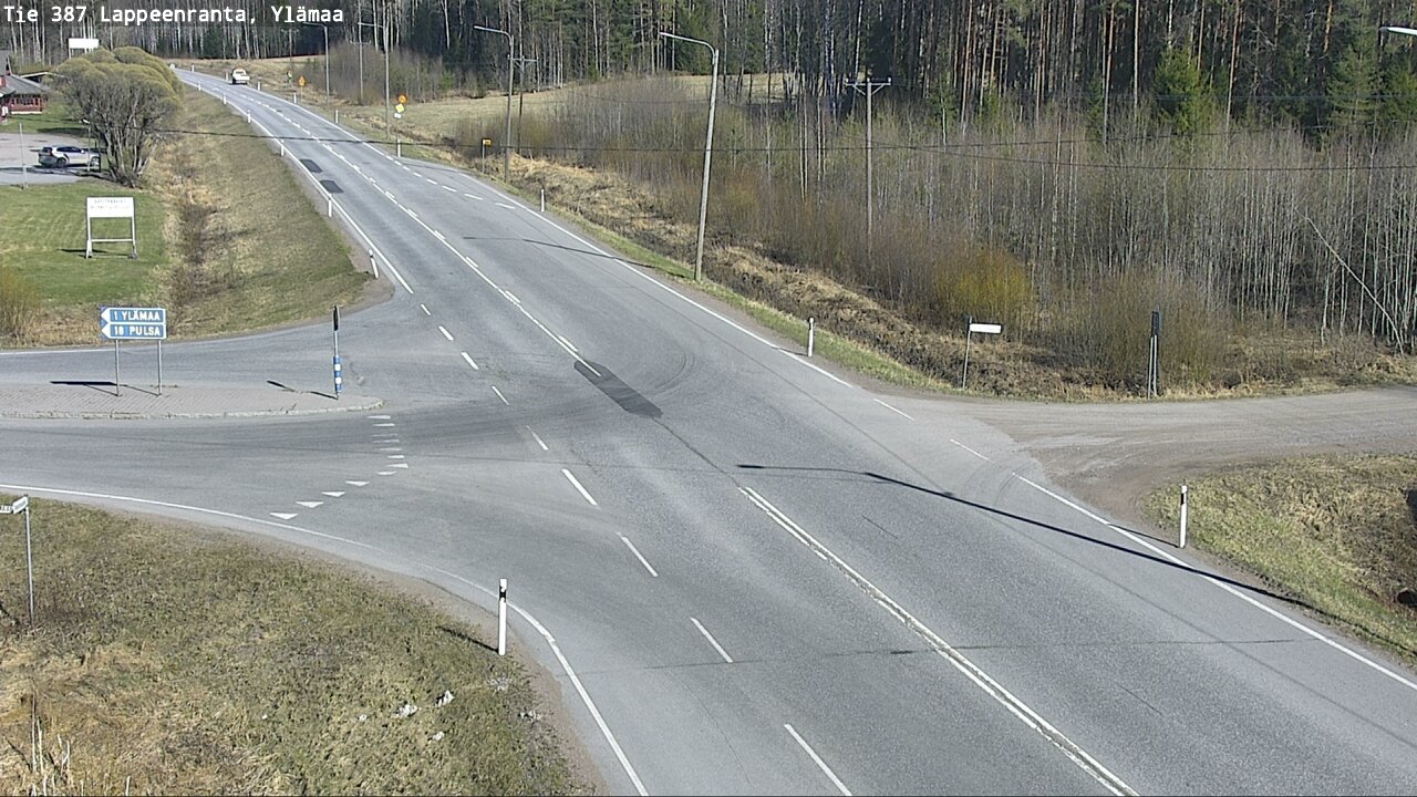 Weather Camera Image Väg 387 Villmarstrand, Ylämaa, Lappeenranta, Etelä-Karjala