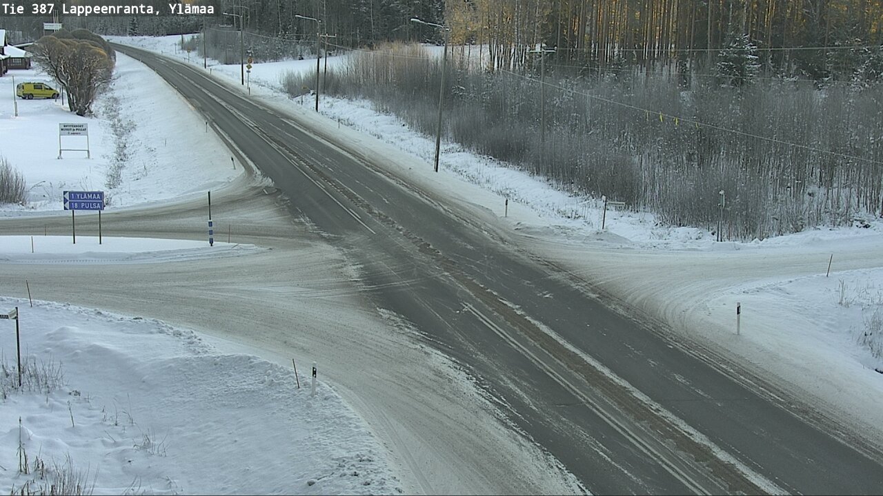 Weather Camera Image Road 387 Lappeenranta, Ylämaa, Lappeenranta, Etelä-Karjala