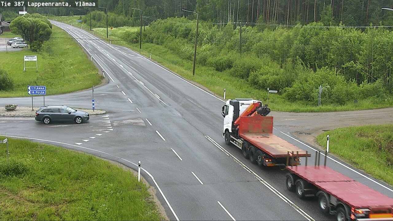 Weather Camera Image Väg 387 Villmarstrand, Ylämaa, Lappeenranta, Etelä-Karjala