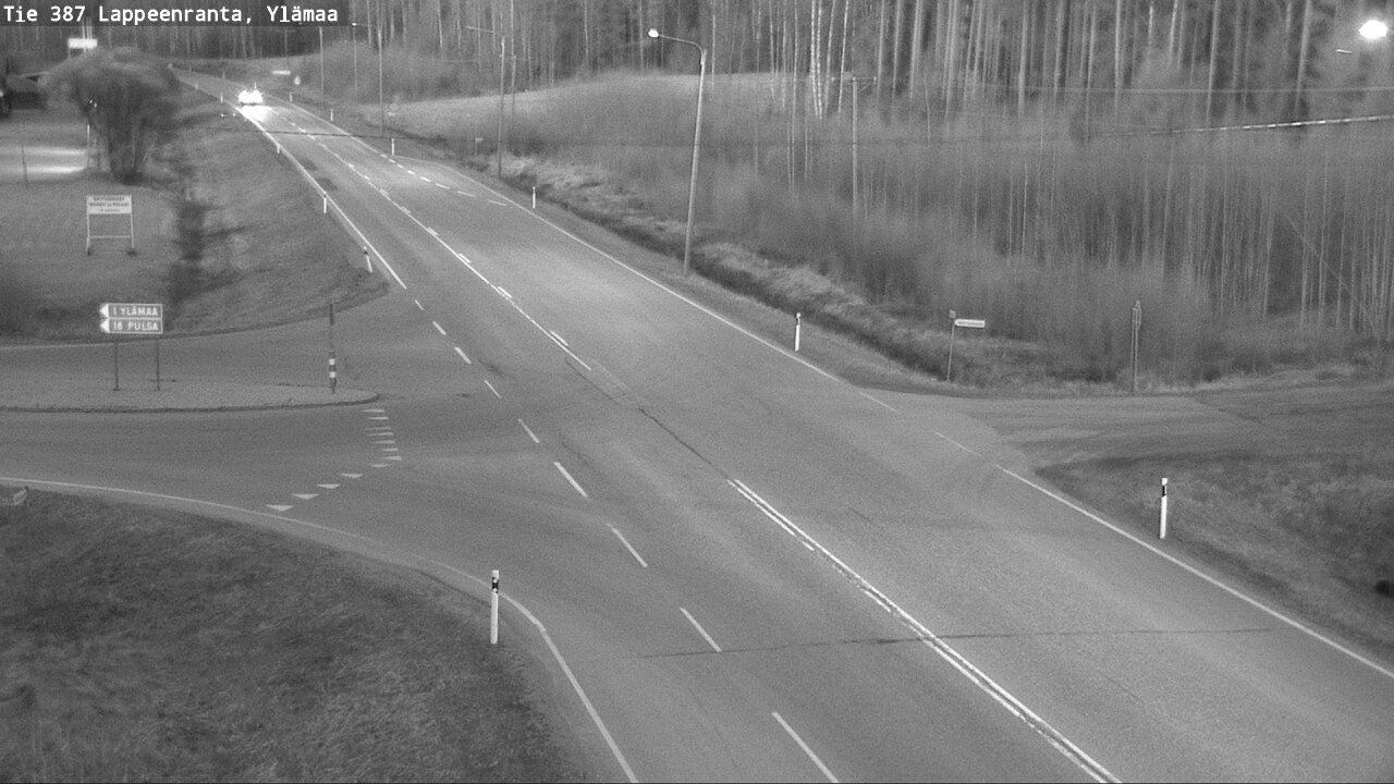 Weather Camera Image Väg 387 Villmarstrand, Ylämaa, Lappeenranta, Etelä-Karjala