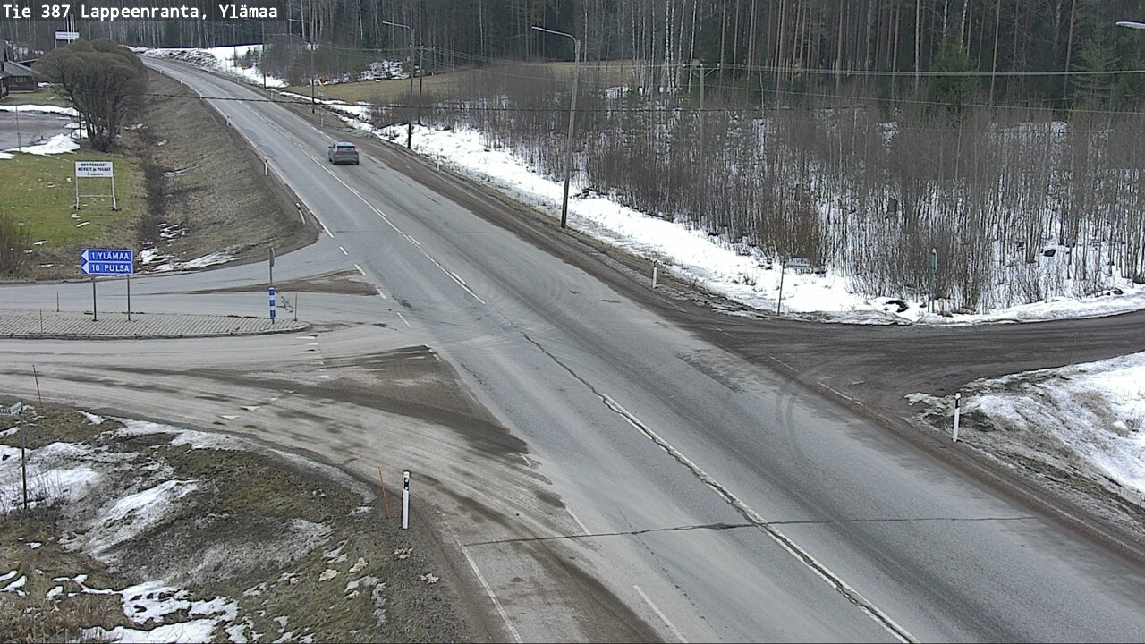 Weather Camera Image Road 387 Lappeenranta, Ylämaa, Lappeenranta, Etelä-Karjala