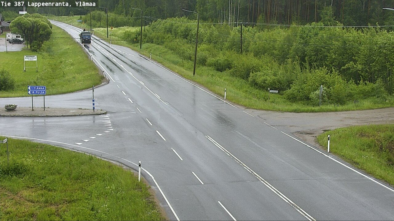 Weather Camera Image Väg 387 Villmarstrand, Ylämaa, Lappeenranta, Etelä-Karjala