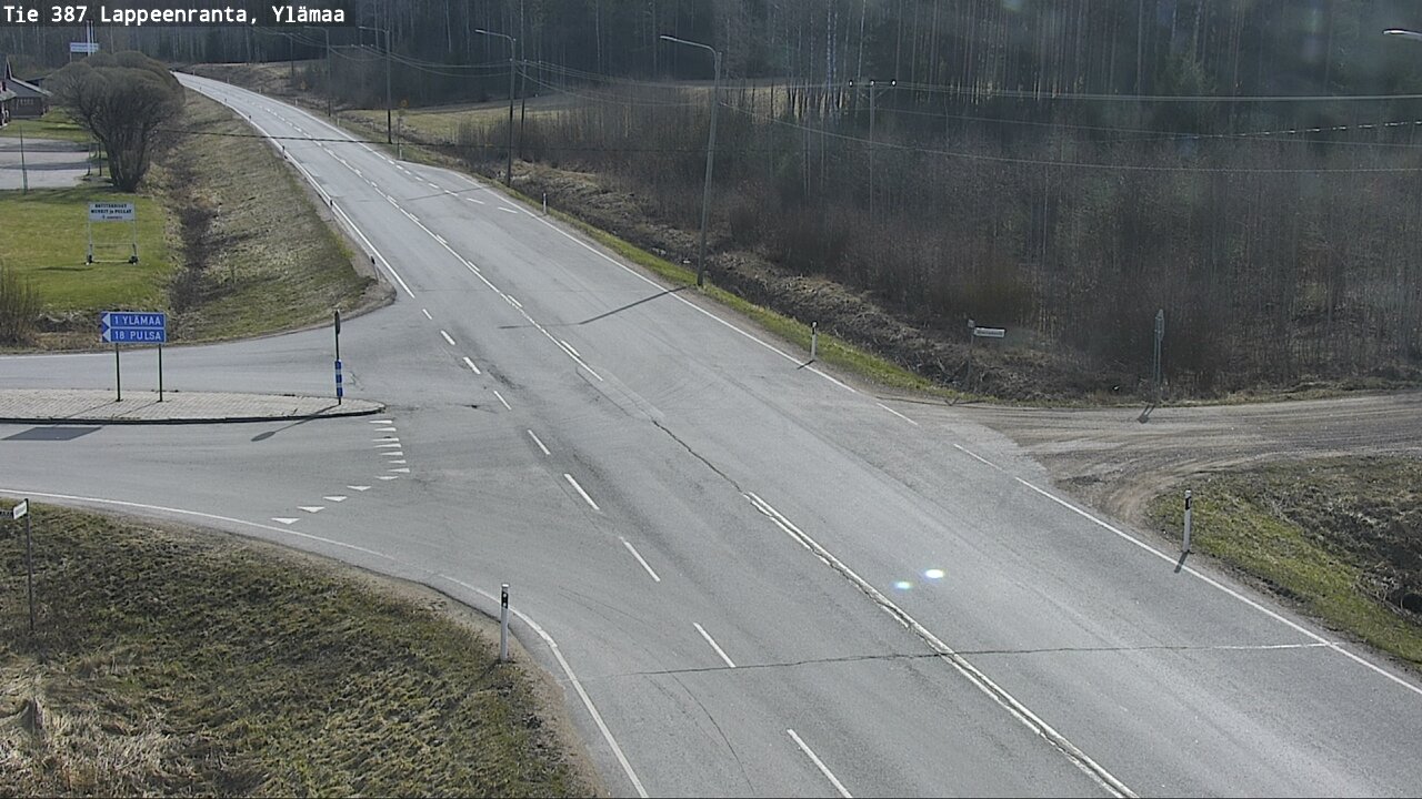Weather Camera Image Väg 387 Villmarstrand, Ylämaa, Lappeenranta, Etelä-Karjala