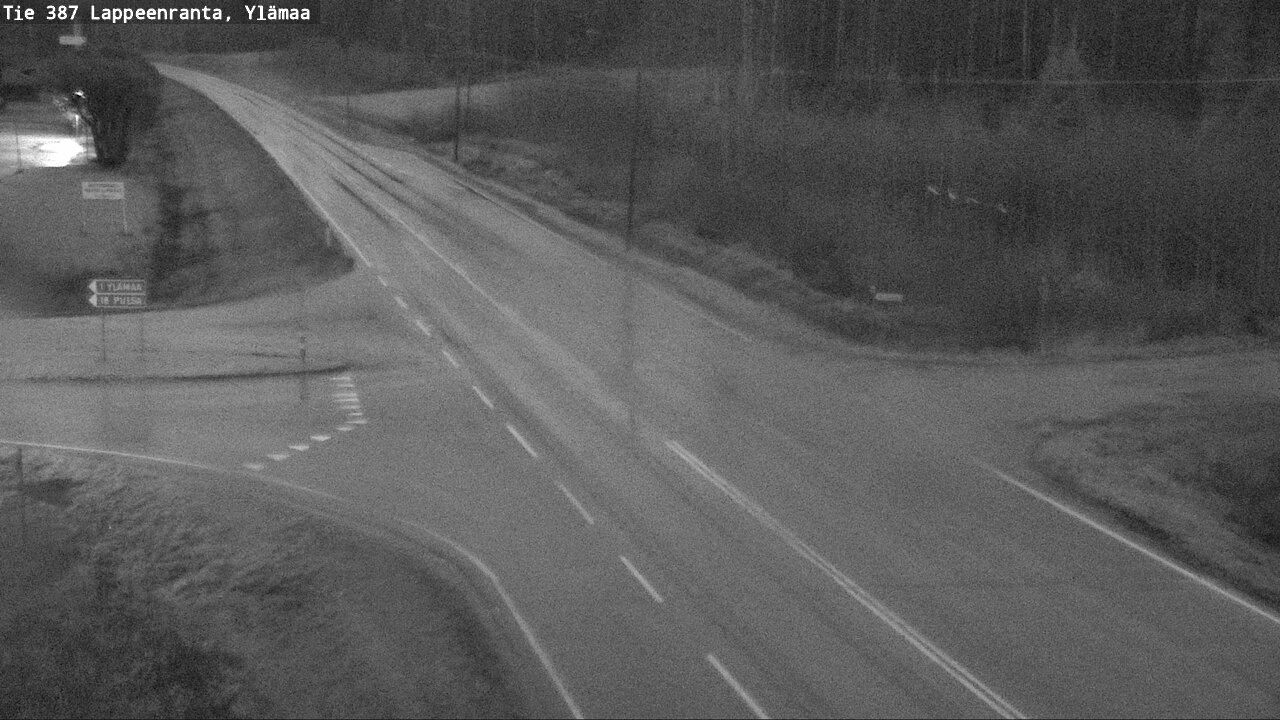 Weather Camera Image Road 387 Lappeenranta, Ylämaa, Lappeenranta, Etelä-Karjala