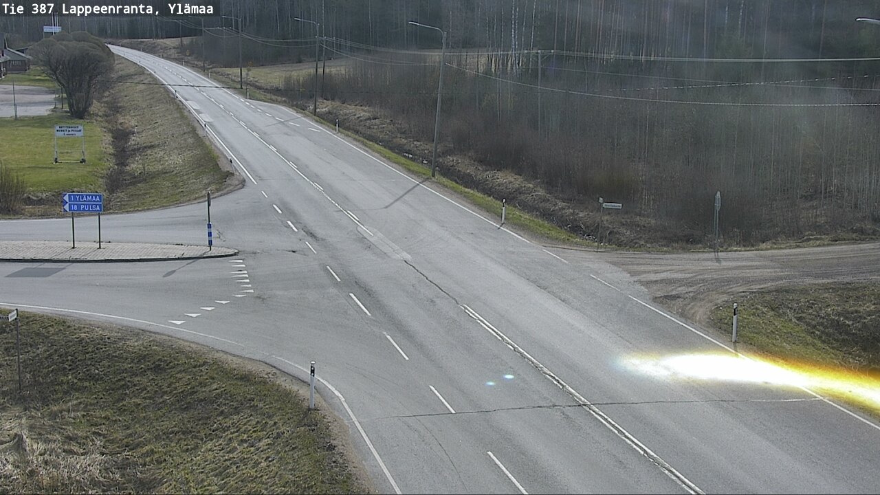 Weather Camera Image Väg 387 Villmarstrand, Ylämaa, Lappeenranta, Etelä-Karjala