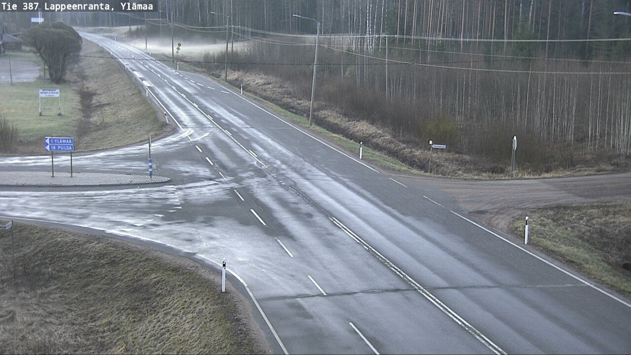 Weather Camera Image Väg 387 Villmarstrand, Ylämaa, Lappeenranta, Etelä-Karjala