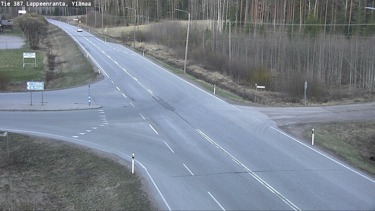 Weather Camera Image Väg 387 Villmarstrand, Ylämaa, Lappeenranta, Etelä-Karjala
