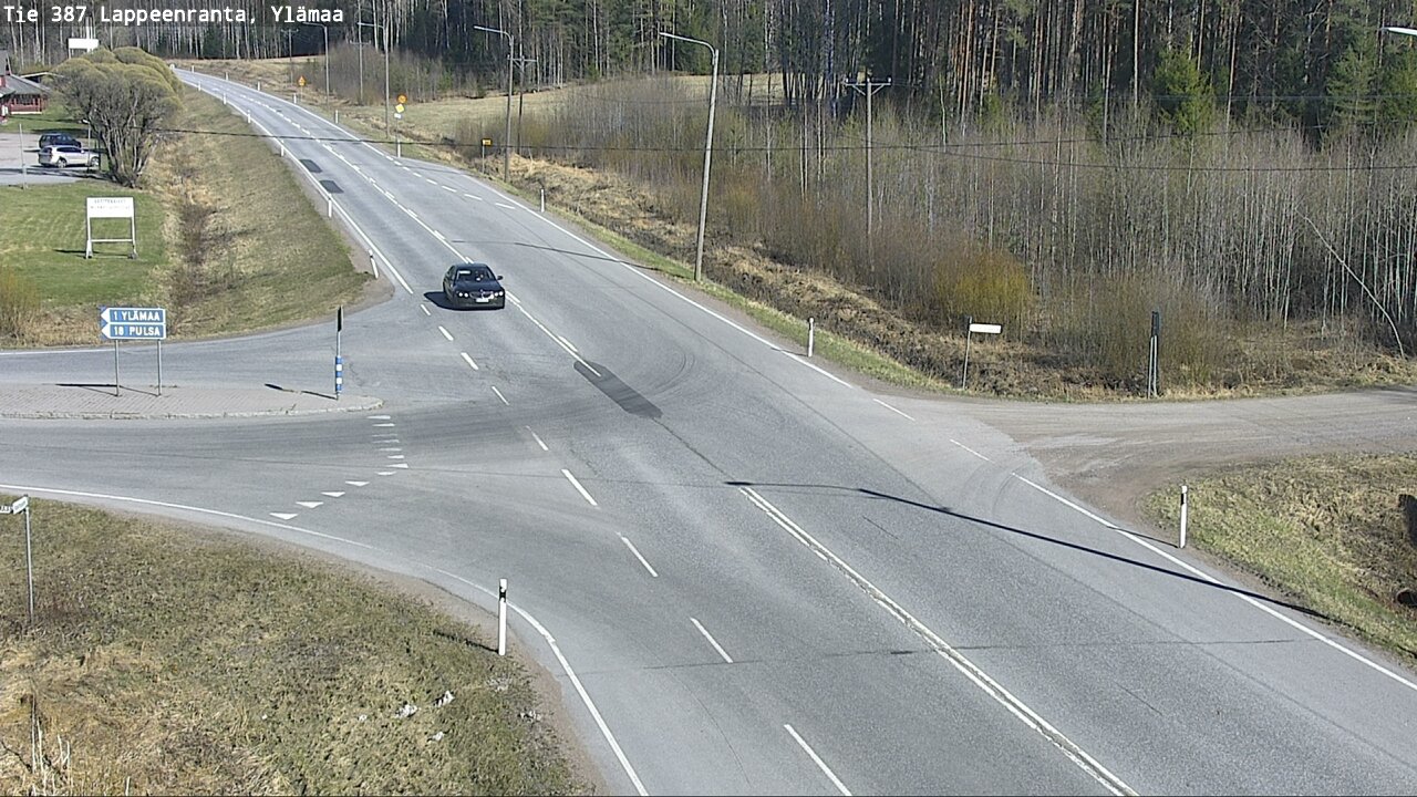 Weather Camera Image Väg 387 Villmarstrand, Ylämaa, Lappeenranta, Etelä-Karjala