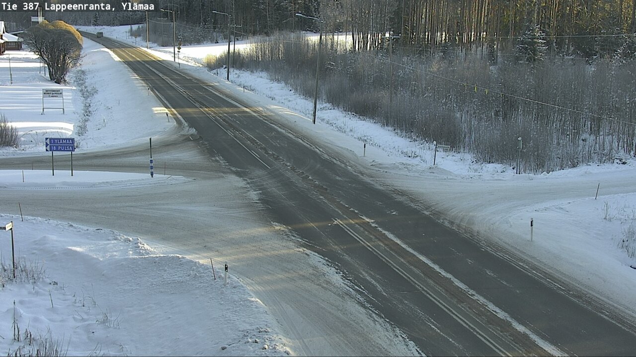 Weather Camera Image Road 387 Lappeenranta, Ylämaa, Lappeenranta, Etelä-Karjala