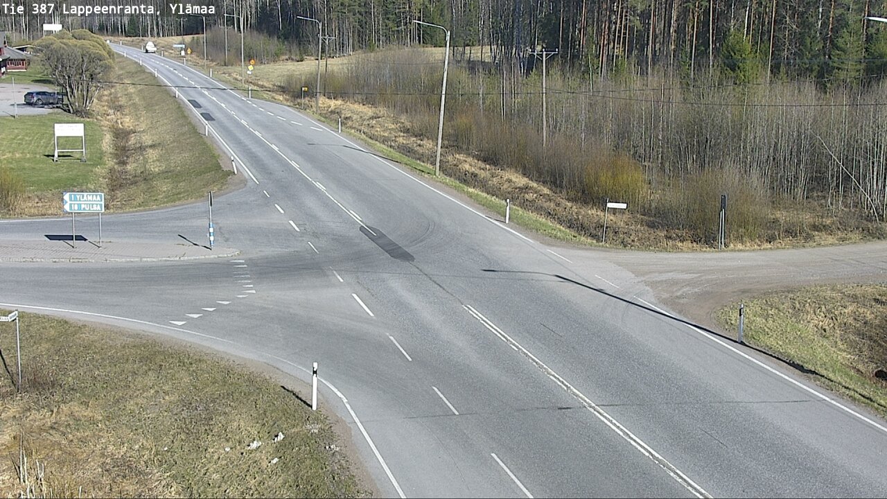 Weather Camera Image Väg 387 Villmarstrand, Ylämaa, Lappeenranta, Etelä-Karjala