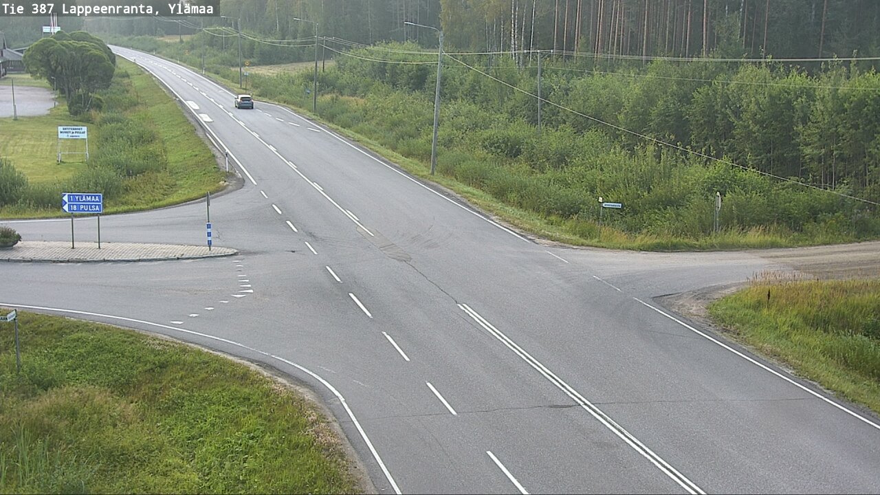 Weather Camera Image Väg 387 Villmarstrand, Ylämaa, Lappeenranta, Etelä-Karjala