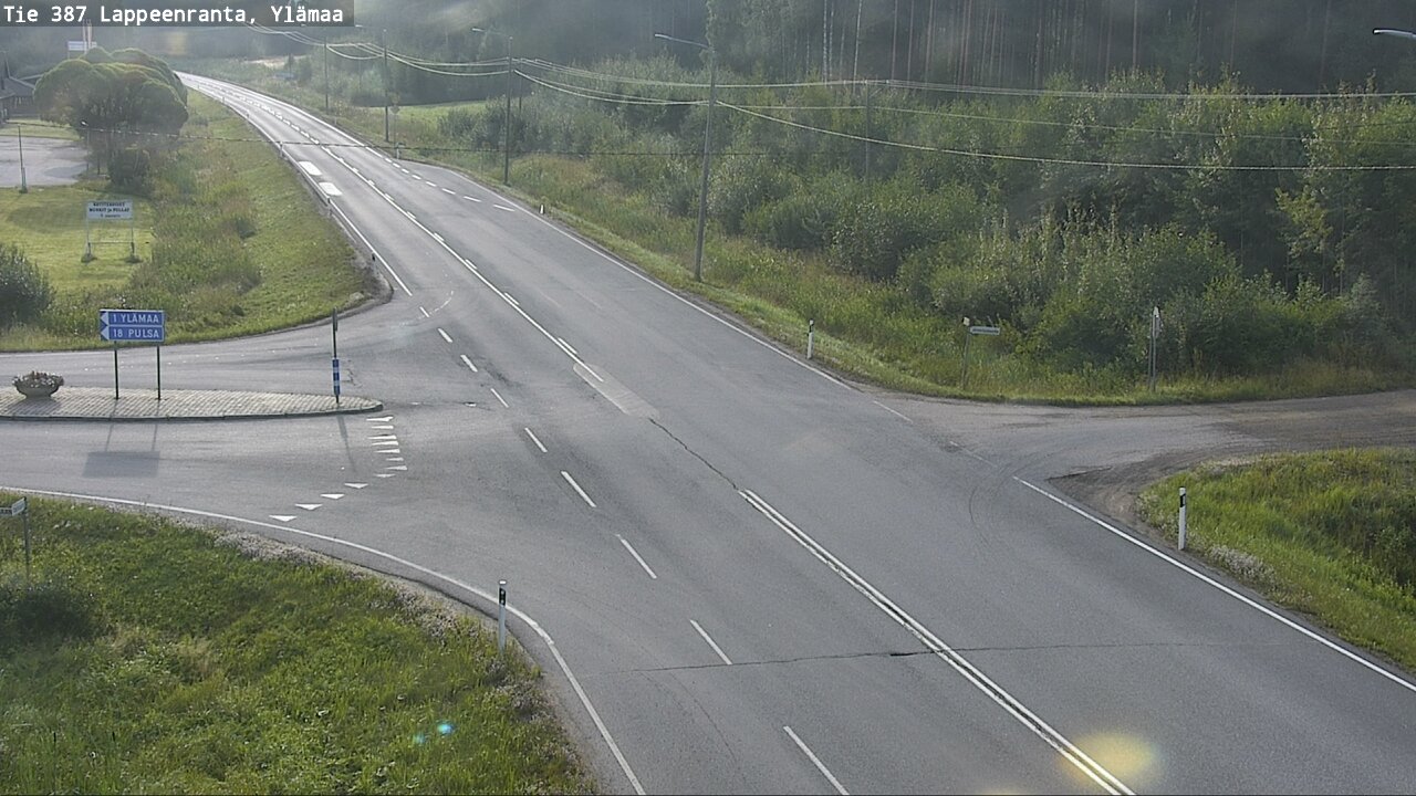 Weather Camera Image Road 387 Lappeenranta, Ylämaa, Lappeenranta, Etelä-Karjala