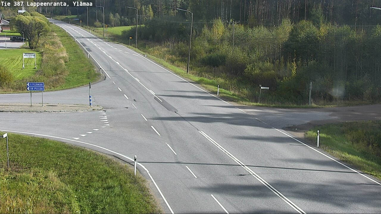 Weather Camera Image Road 387 Lappeenranta, Ylämaa, Lappeenranta, Etelä-Karjala