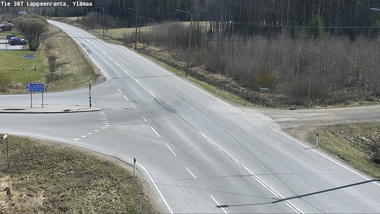 Weather Camera Image Väg 387 Villmarstrand, Ylämaa, Lappeenranta, Etelä-Karjala