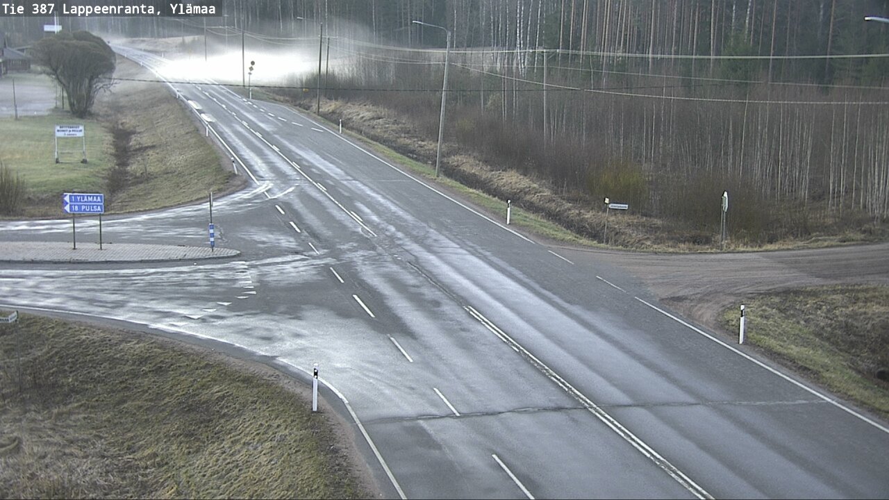 Weather Camera Image Väg 387 Villmarstrand, Ylämaa, Lappeenranta, Etelä-Karjala
