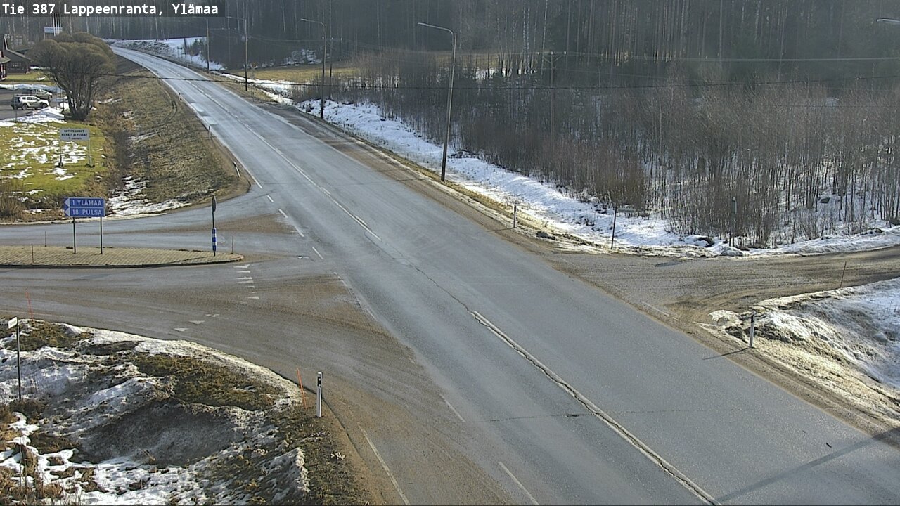 Weather Camera Image Road 387 Lappeenranta, Ylämaa, Lappeenranta, Etelä-Karjala