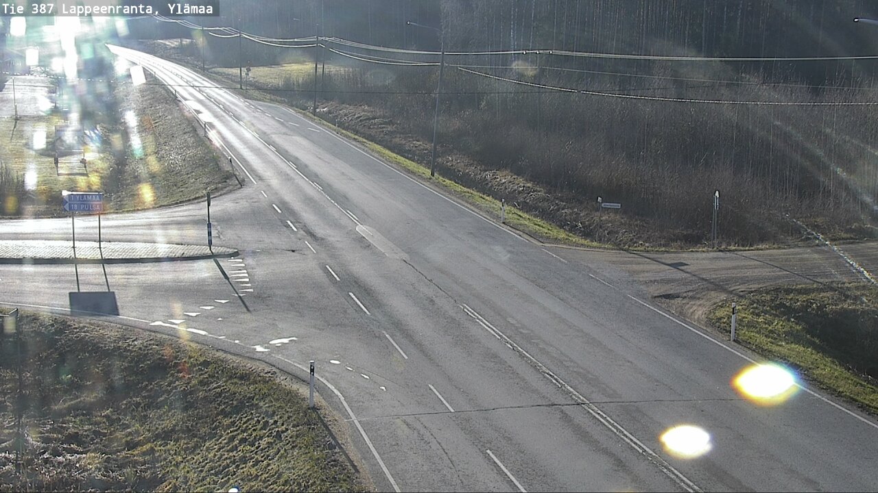 Weather Camera Image Väg 387 Villmarstrand, Ylämaa, Lappeenranta, Etelä-Karjala