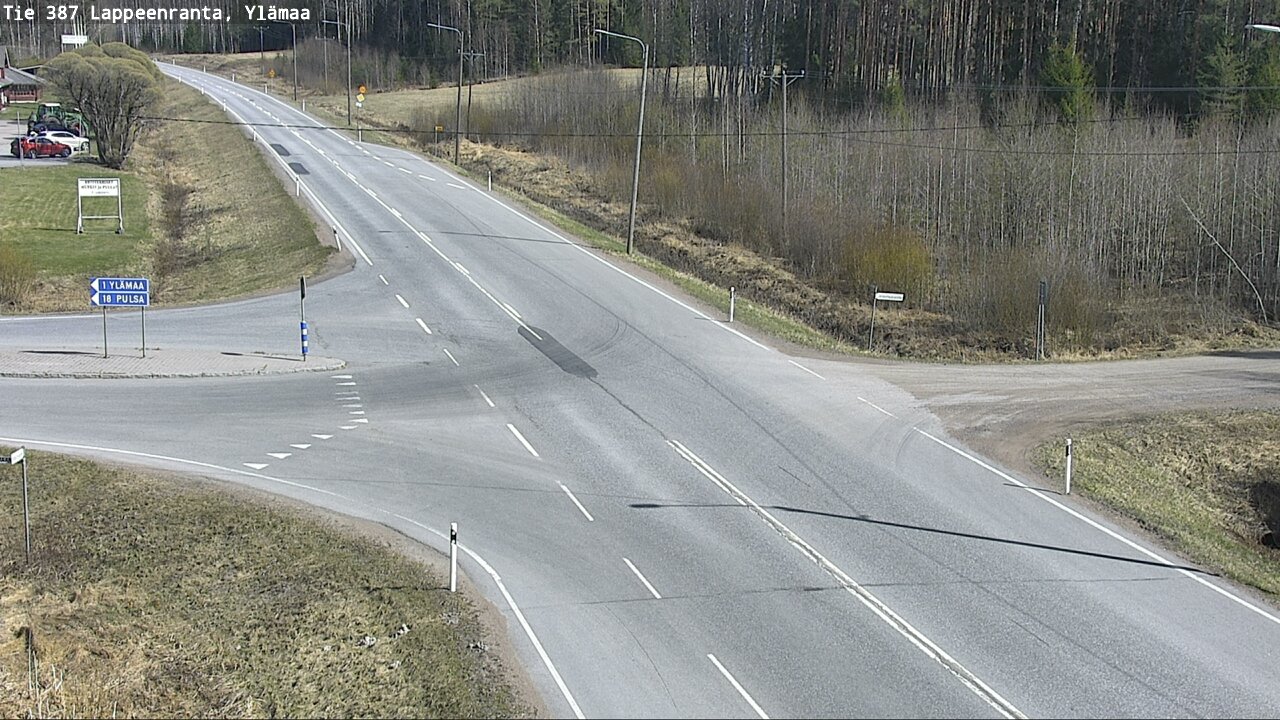 Weather Camera Image Väg 387 Villmarstrand, Ylämaa, Lappeenranta, Etelä-Karjala