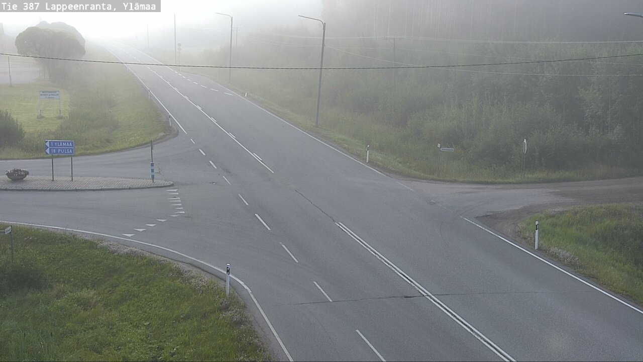 Weather Camera Image Road 387 Lappeenranta, Ylämaa, Lappeenranta, Etelä-Karjala