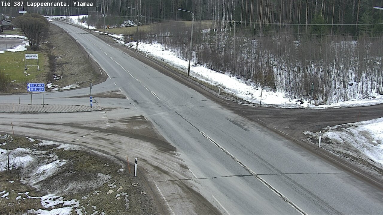 Weather Camera Image Road 387 Lappeenranta, Ylämaa, Lappeenranta, Etelä-Karjala
