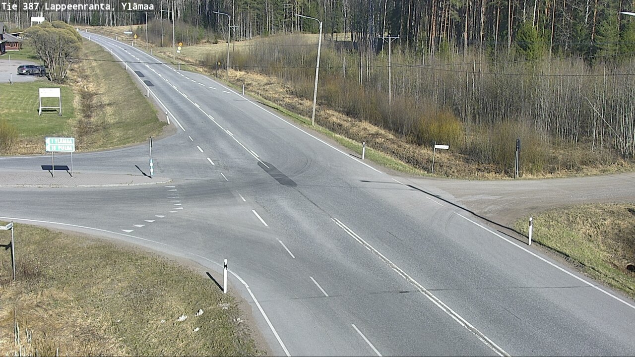 Weather Camera Image Väg 387 Villmarstrand, Ylämaa, Lappeenranta, Etelä-Karjala