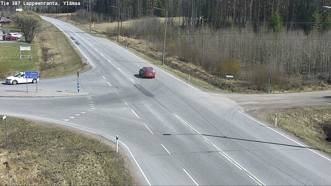 Weather Camera Image Väg 387 Villmarstrand, Ylämaa, Lappeenranta, Etelä-Karjala