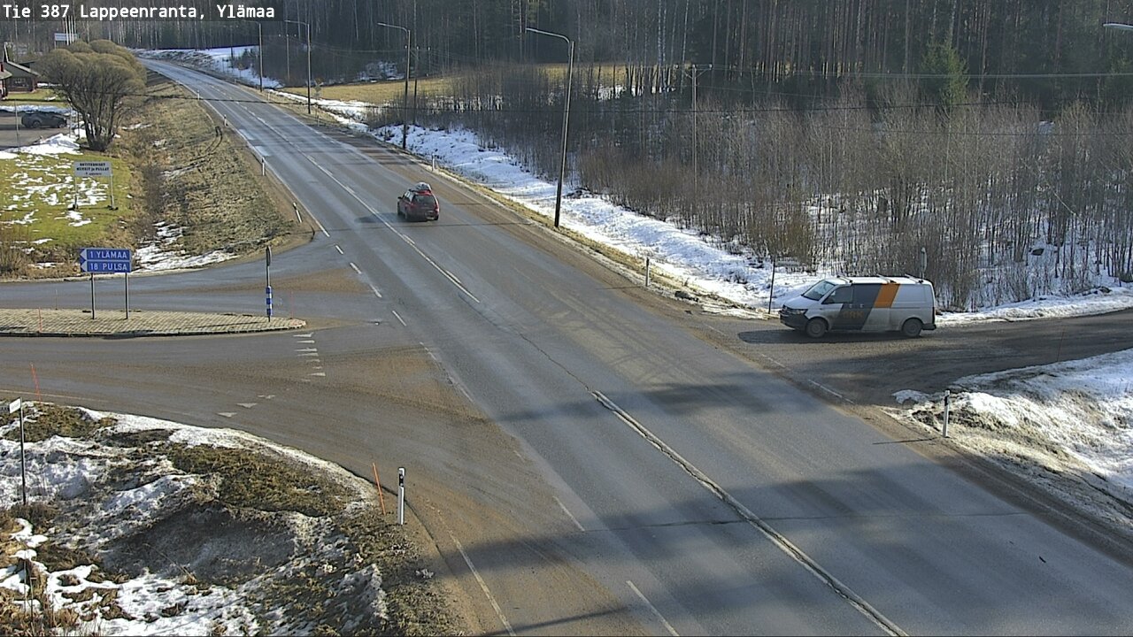 Weather Camera Image Road 387 Lappeenranta, Ylämaa, Lappeenranta, Etelä-Karjala