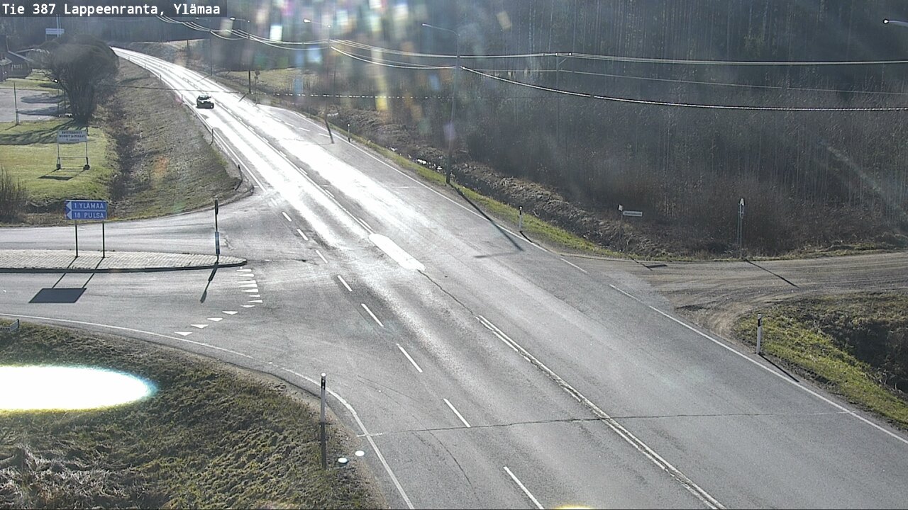 Weather Camera Image Väg 387 Villmarstrand, Ylämaa, Lappeenranta, Etelä-Karjala