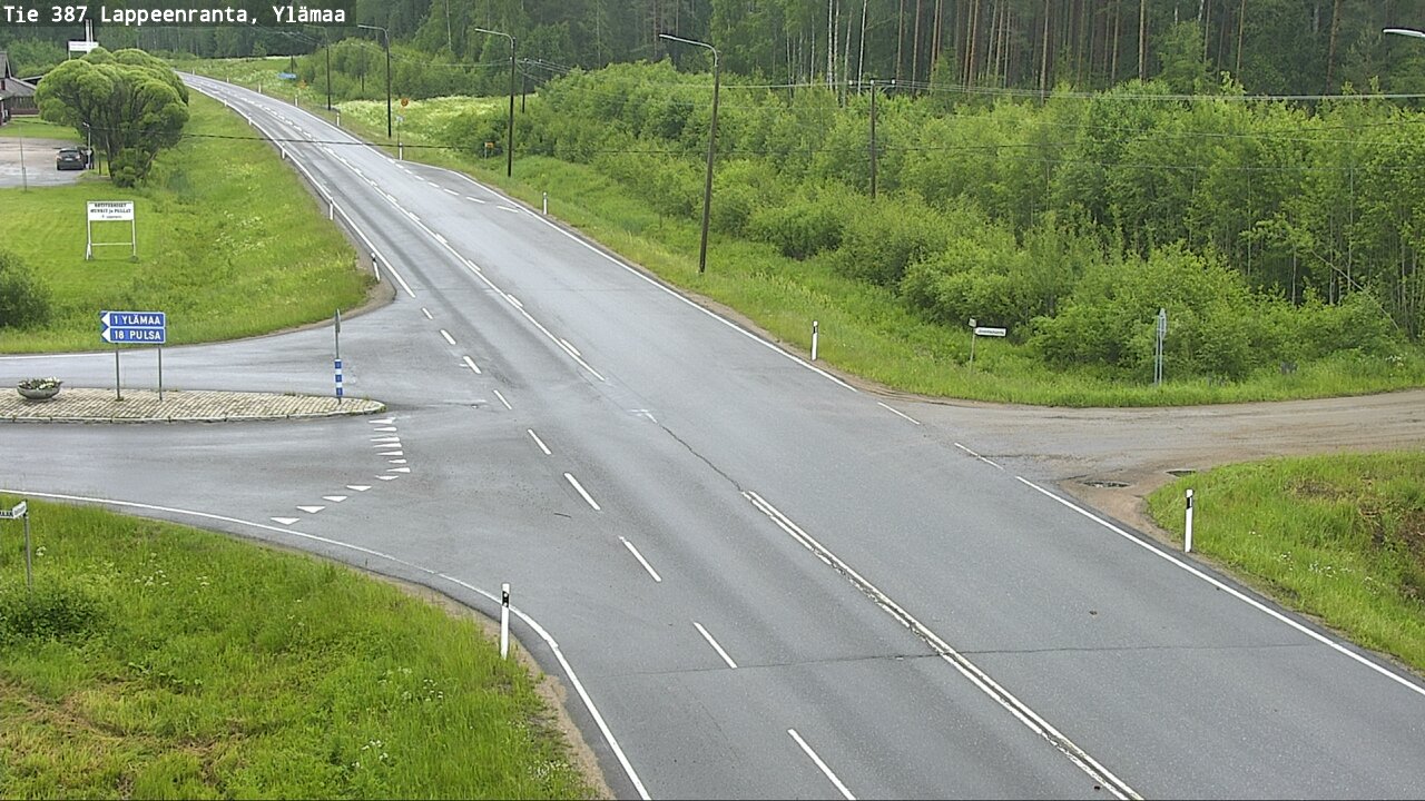 Weather Camera Image Väg 387 Villmarstrand, Ylämaa, Lappeenranta, Etelä-Karjala