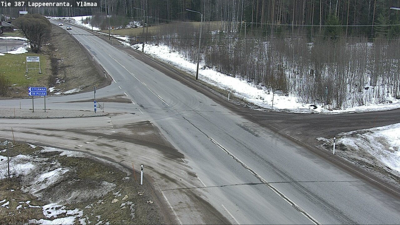 Weather Camera Image Road 387 Lappeenranta, Ylämaa, Lappeenranta, Etelä-Karjala