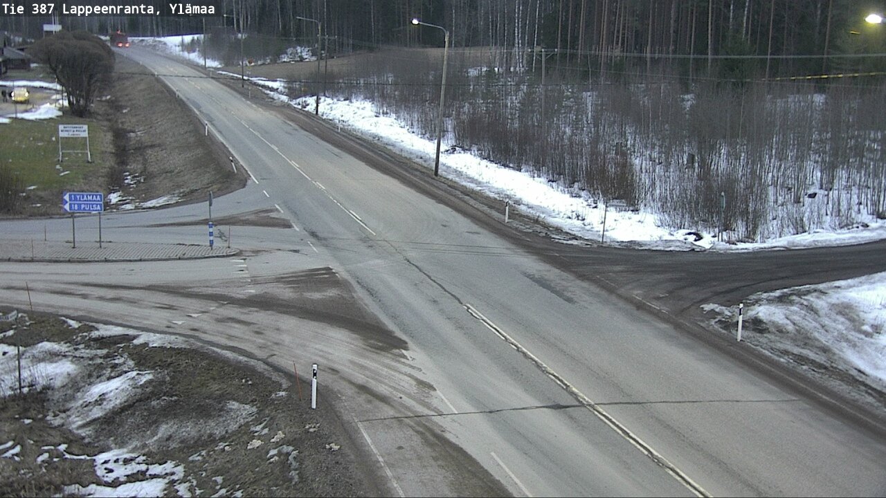 Weather Camera Image Road 387 Lappeenranta, Ylämaa, Lappeenranta, Etelä-Karjala