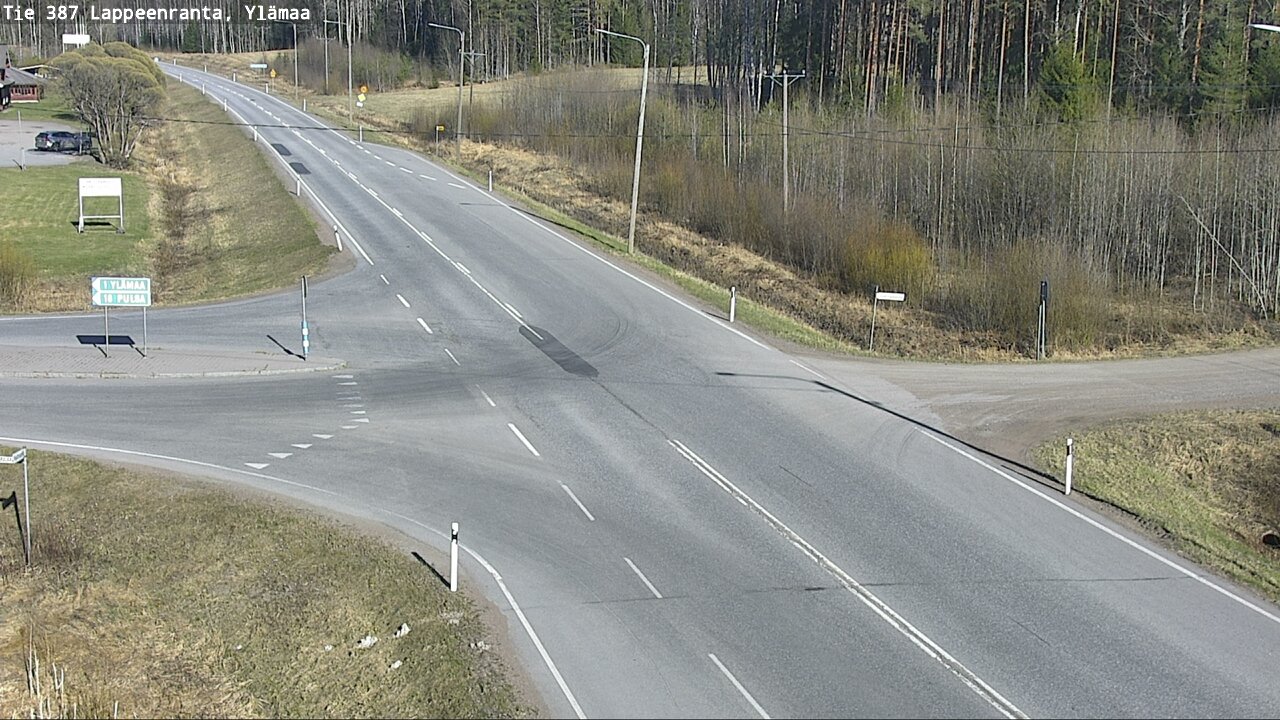 Weather Camera Image Väg 387 Villmarstrand, Ylämaa, Lappeenranta, Etelä-Karjala