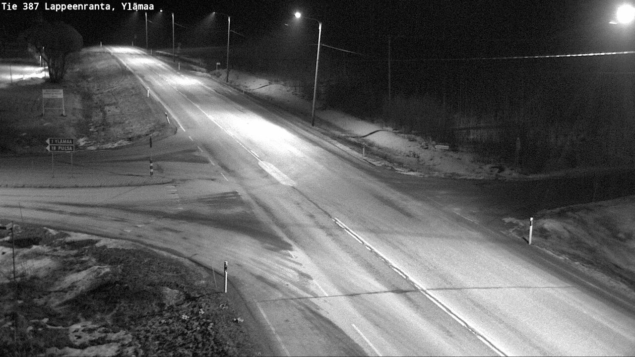 Weather Camera Image Road 387 Lappeenranta, Ylämaa, Lappeenranta, Etelä-Karjala