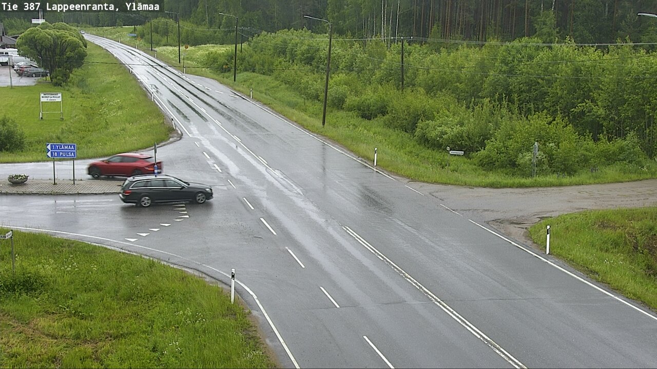 Weather Camera Image Väg 387 Villmarstrand, Ylämaa, Lappeenranta, Etelä-Karjala