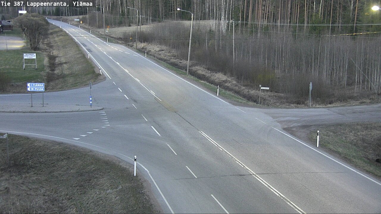 Weather Camera Image Väg 387 Villmarstrand, Ylämaa, Lappeenranta, Etelä-Karjala