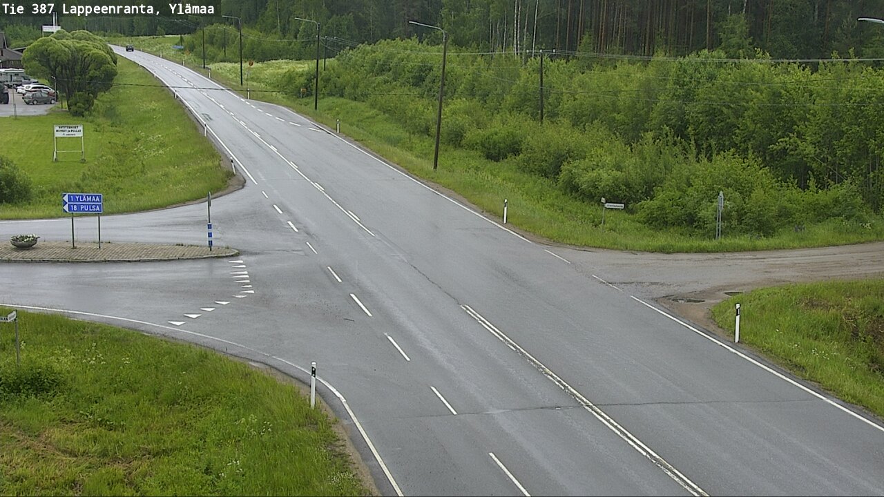 Weather Camera Image Väg 387 Villmarstrand, Ylämaa, Lappeenranta, Etelä-Karjala