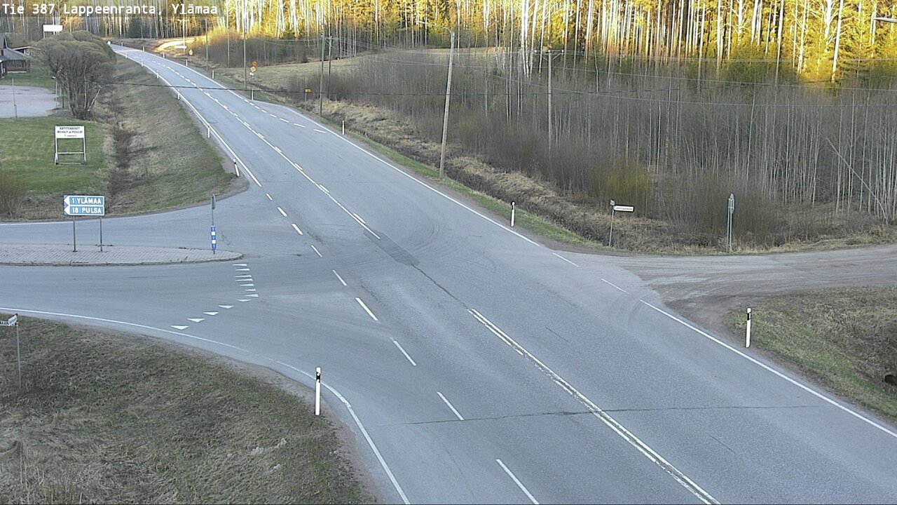 Weather Camera Image Väg 387 Villmarstrand, Ylämaa, Lappeenranta, Etelä-Karjala