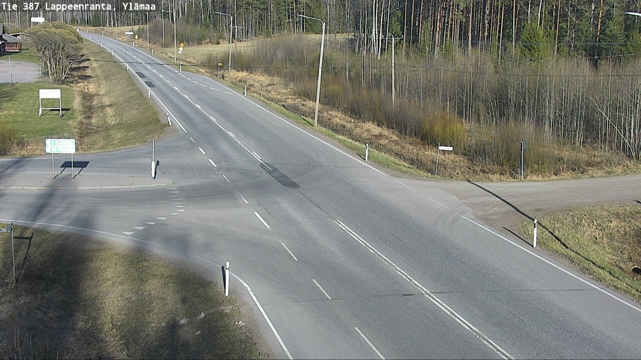 Weather Camera Image Väg 387 Villmarstrand, Ylämaa, Lappeenranta, Etelä-Karjala