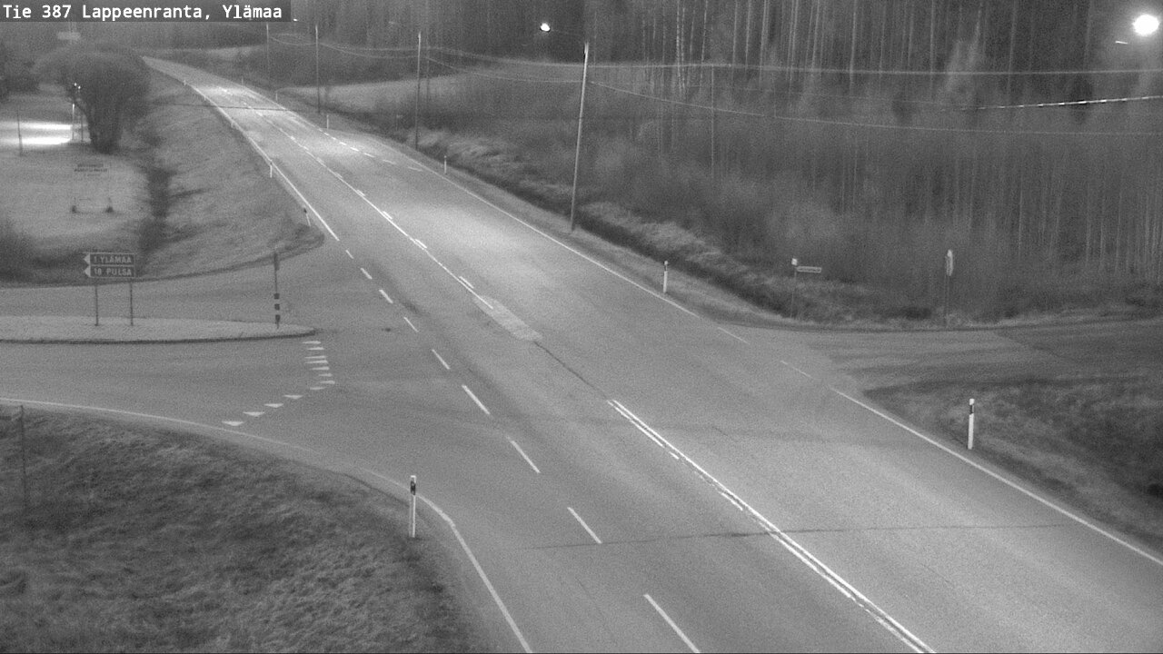 Weather Camera Image Road 387 Lappeenranta, Ylämaa, Lappeenranta, Etelä-Karjala